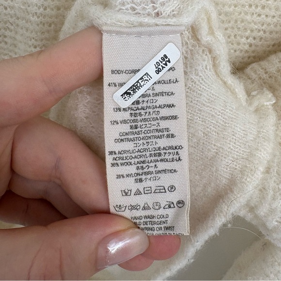 Free People Elderflower Pullover Sweater in Off White - Picture 8 of 10